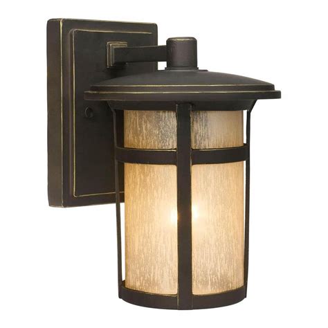 home decorators collection  craftsman  light dark rubbed bronze outdoor wall lantern