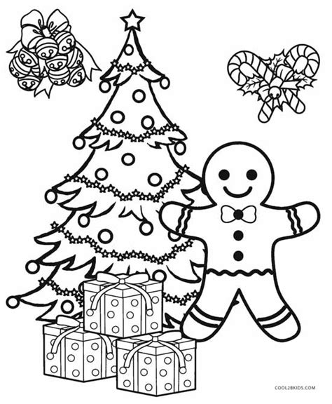 printable christmas tree coloring pages  kids coolbkids