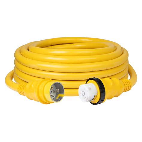 marinco spp  cord     yellow shore power cord boatidcom
