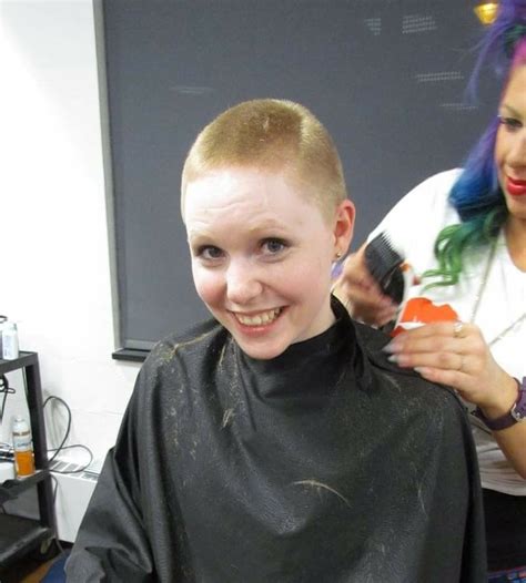 Getting Her Very First Buzzcut Shaved Head Women Long Hair Cut