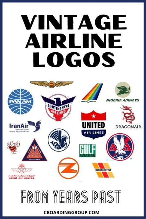 memory lane  vintage airline logos   remember