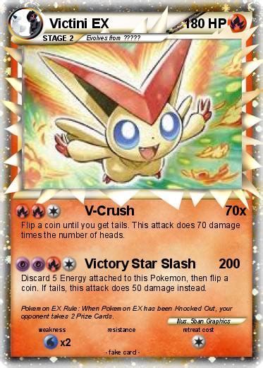 Pokémon Victini Ex 15 15 V Crush 70x My Pokemon Card