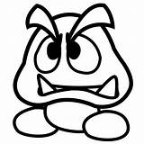 Coloring Goomba Pages Mario Star Paper Print Super Color Bros Printable Fresh Getcolorings Character Getdrawings Sticker Popular Template sketch template