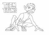 Titans Beast Teen Boy Coloring Draw sketch template