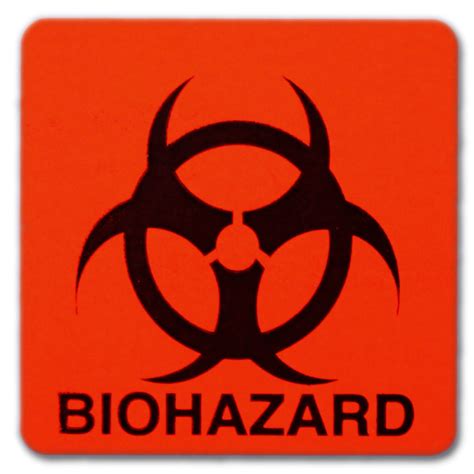 biohazard labels