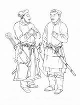Qin Shi Tang Huangdi sketch template