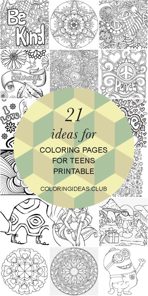 ideas  coloring pages  teens printable coloring pages