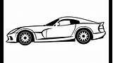 Dodge Drawing Car Easy Viper Draw Challenger Sports Clipart Clipartmag 1970 sketch template