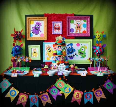 kids party hub cute  monster party ideas