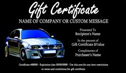 gift certificate template car  voucher