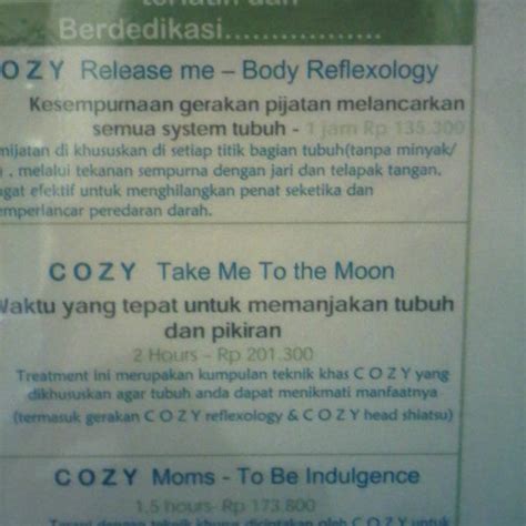 cozy spa kebayoran  jakarta jakarta