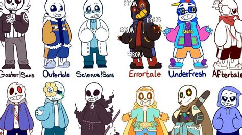 Live All Undertale Au S Sans Versions Drawing Youtube