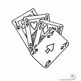 Coloring Poker Getdrawings Pages sketch template