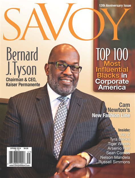 top   influential blacks  corporate america announced  savoy magazine