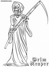 Reaper Grim Designlooter Colorings Mandy Joyful Adventures sketch template
