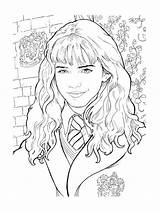 Hermione Granger Colorier Momes Tresor Coloriages Weasley Quidditch Adulte sketch template