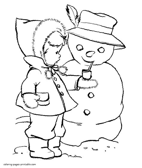 winter coloring pages  kids coloring pages printablecom