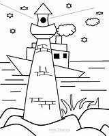 Leuchtturm Lighthouse Morska Latarnia Kolorowanki Cool2bkids Samochody Malvorlagen Designlooter Kolorowanka sketch template