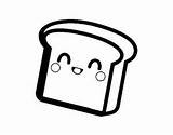 Toast Coloring Pages Clipartbest Clipart sketch template