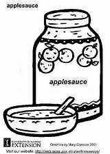 Applesauce Coloring Pages Edupics Sheets Color Large Choose Board sketch template