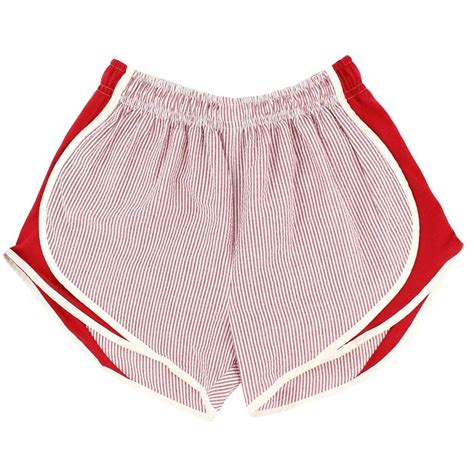 shorties shorts in red seersucker by lauren james seersucker shorts