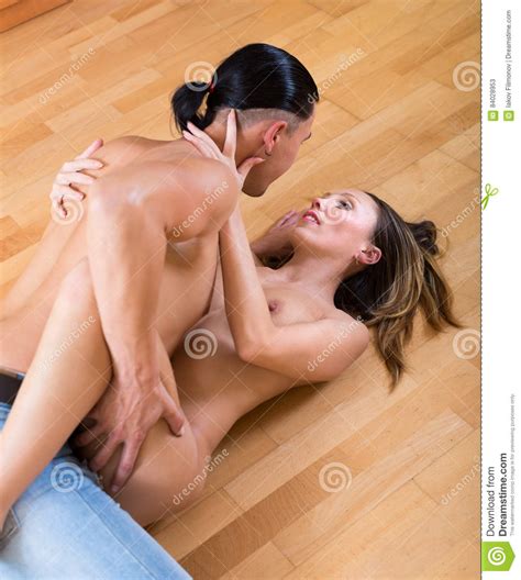 Woman And Man Making Love Indoor Stock Image Image Of