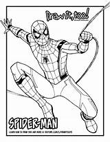Spider Spiderman Homecoming Coloring Man Drawing Pages Draw Amazing Printable Tutorial Too Drawings Color Drawittoo Getdrawings sketch template