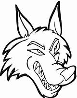 Wolf Coloring Pages Face Color Print Getdrawings Coloring2print sketch template