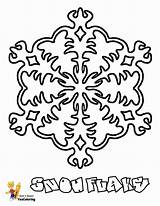 Coloring Pages Snow Christmas Snowflakes Colouring Snowflake Kids Printable Snowmen Boys sketch template