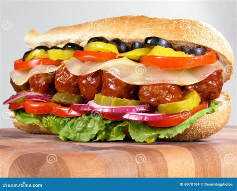 meatball  sandwich stock images image