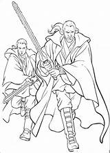 Jedi Coloring Pages Getcolorings Master Color sketch template