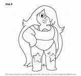 Steven Universe Amethyst Draw Drawing Coloring Sketch Pages Step Drawings Characters Anime Lineart Paintingvalley Learn Su Getdrawings Printable Adding Finishing sketch template