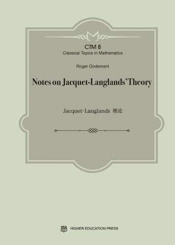 amazon notes  jacquet langlands theory classical topics