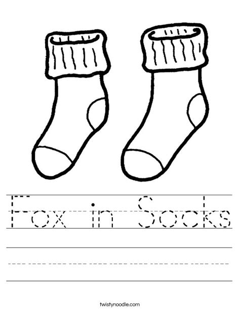 fox  socks worksheet dr seuss preschool crafts dr seuss activities