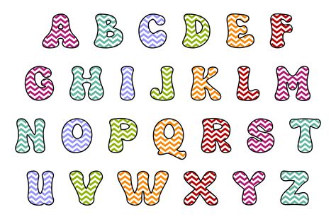 bubble letters alphabet printable