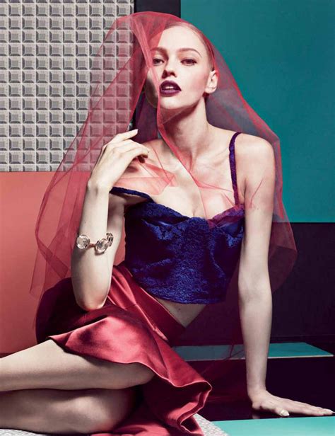 sasha pivovarova seduces for interview magazine s april issue by craig mcdean fashion gone rogue