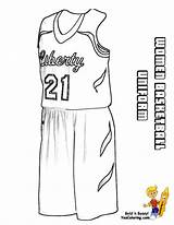 Coloring Jersey Sports Popular Pages sketch template