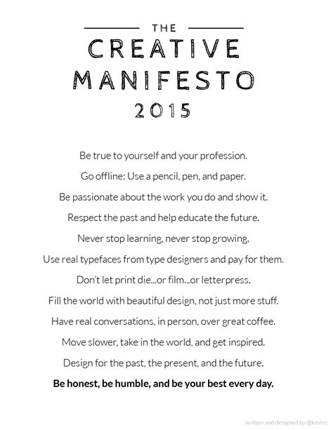 creative manifesto