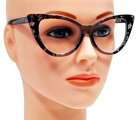 Optical Reading Glasses Women Cat Eye Nikita Style Black