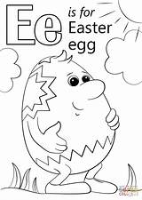 Letter Easter Coloring Egg Pages Printable Alphabet Ear Eggs Supercoloring Crafts Choose Board Dot sketch template