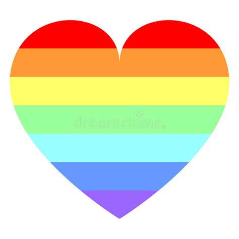 Heart In Rainbow Colors Stock Vector Illustration Of Glamour 13738358