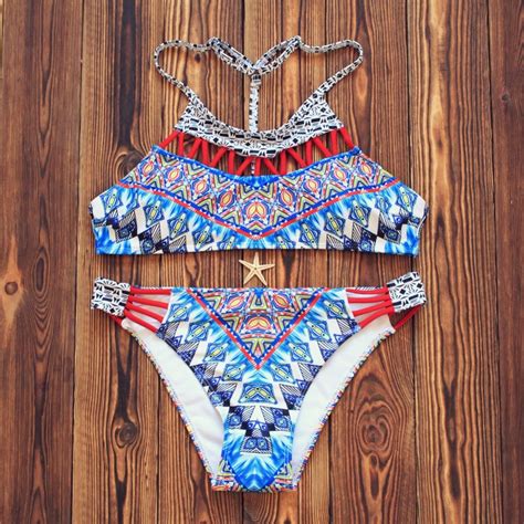 Buy Halter String Bikini Set Swim Bathing Suit