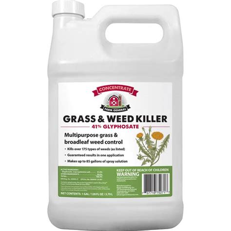 Farm General 1 Gal Grass And Weed Killer 41 Glyphosate 75271 Blain