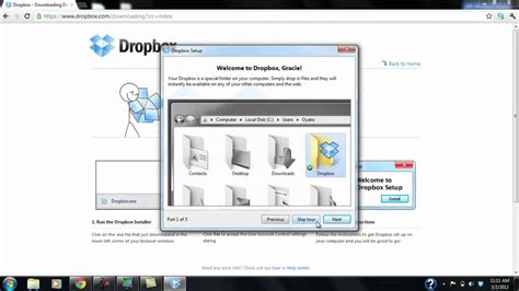 installing   dropbox tutorial youtube