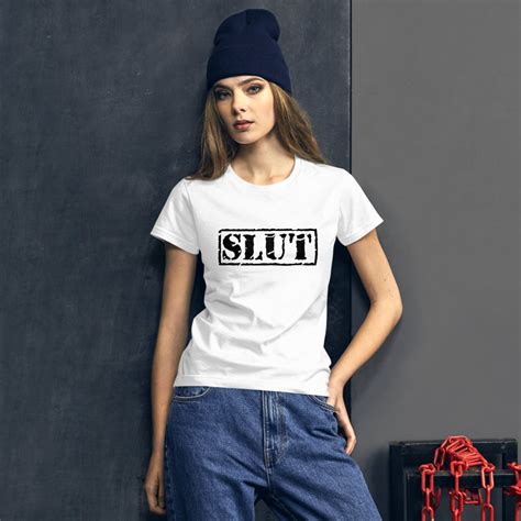 Slut Shirt Bdsm Shirt Slutty Clothing Festival Clothing Etsy