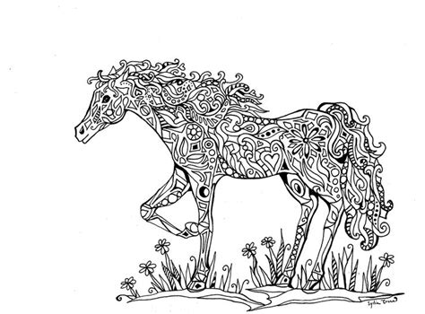 coloring pages  adults  coloring pages  kids horse