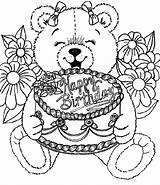 Cake Letscolorit Bears Tocolor sketch template