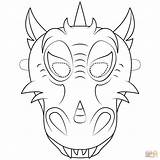 Dragon Mask Printable Coloring Pages Chinese Supercoloring Source Drawing Fantasy Crafts sketch template