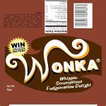 wonka bar wrapper printable   printable