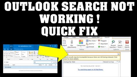 turn  outlook instant search  working  simplyvast